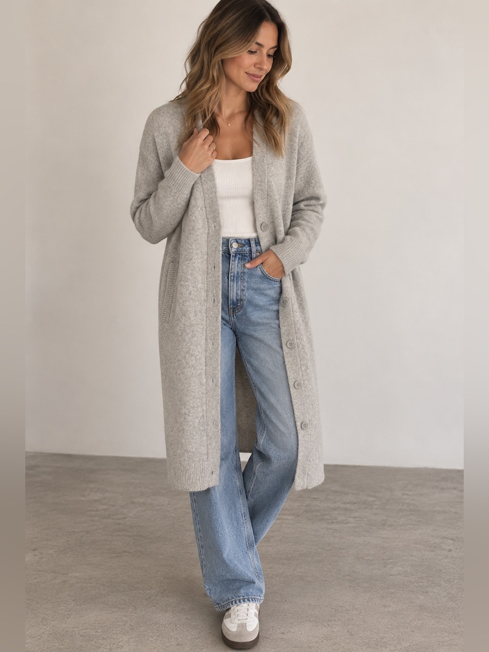 THE GROUP BABATON WOOL BLEND CARDIGAN